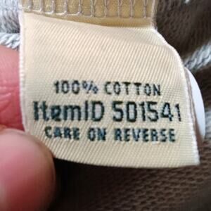 L.L. Bean Men's gray long sleeve cotton popover shirt size L Rugby 501541